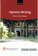 Cover of Bar Manual: Opinion Writing 2008/2009