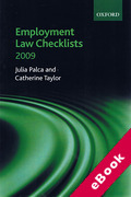 Cover of Employment Law Checklists 2009 (eBook)
