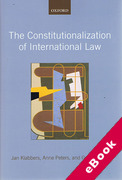 Cover of The Constitutionalization of International Law (eBook)