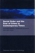 Cover of Social Order and the Fear of Crime in Contemporary Times