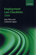 Cover of Employment Law Checklists 2009