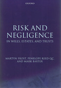 Cover of Risk and Negligence in Wills, Estates and Trusts