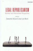 Cover of Legal Republicanism: National and International Perspectives