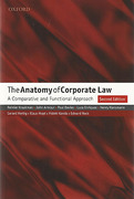 Cover of The Anatomy of Corporate Law: A Comparative and Functional Approach