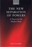 Cover of The New Separation of Powers: A Theory for the Modern State