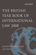 Cover of The British Year Book of International Law 2008: Volume 79