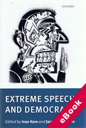 Cover of Extreme Speech and Democracy (eBook)