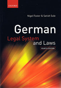 Cover of German Legal System and Laws