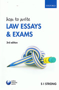 Cover of How to Write Law Essays & Exams