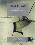Cover of Tort Law: Text, Cases and Materials
