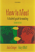 Cover of How to Moot: A Student Guide to Mooting