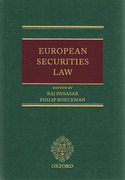 Cover of European Securities Law
