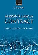 Cover of Anson's Law of Contract