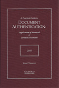 Cover of Practical Guide to Document Authentication 2010: Legalization of Notarized & Certified Document