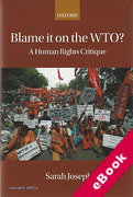 Cover of Blame it on the WTO? A Human Rights Critique (eBook)