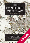 Cover of The Evolution of EU Law (eBook)