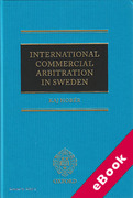 Cover of International Commercial Arbitration in Sweden (eBook)