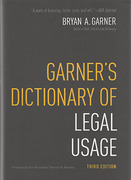 Cover of Garner's Dictionary of Legal Usage