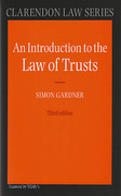 Cover of An Introduction to the Law of Trusts
