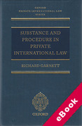 Cover of Substance and Procedure in Private International Law (eBook)