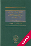 Cover of Mann on the Legal Aspect of Money (eBook)