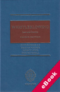 Cover of Whistleblowing: Law and Practice (eBook)