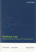 Cover of Contract Law: Commentaries, Cases and Perspectives
