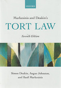 Cover of Markesinis and Deakin's Tort Law