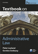 Cover of Textbook on Administrative Law