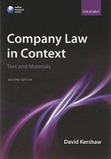 Cover of Company Law in Context: Text and Materials