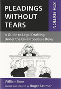 Cover of Pleadings Without Tears: A Guide to Legal Drafting Under the Civil Procedure Rules