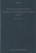 Cover of Brownlie's Principles of Public International Law