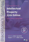 Cover of Blackstone's Statutes on Intellectual Property