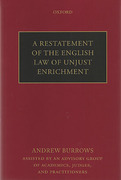 Cover of A Restatement of the English Law of Unjust Enrichment