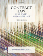 Cover of Contract Law: Text, Cases and Materials