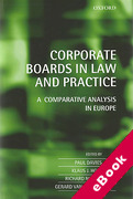 Cover of Corporate Boards in European Law: A Comparative Analysis (eBook)