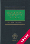 Cover of Procurement of Utilities: Law and Practice (eBook)
