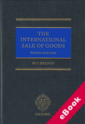 Cover of The International Sale of Goods (eBook)