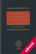 Cover of Electronic Documents in Maritime Trade: Law and Practice (eBook)