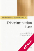 Cover of Philosophical Foundations of Discrimination Law (eBook)