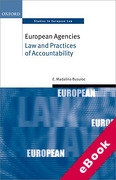 Cover of European Agencies: Law and Practices of Accountability (eBook)