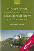 Cover of The Concept of the Rule of Law and the European Court of Human Rights (eBook)