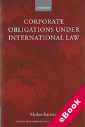Cover of Corporate Obligations Under International Law (eBook)