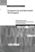 Cover of European Law and New Health Technologies