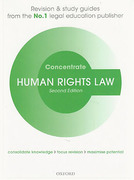 Cover of Concentrate: Human Rights Law