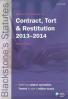 Cover of Blackstone's Statutes On Contract, Tort & Restitution 2013 - 2014