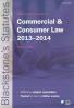 Cover of Blackstone's Statutes on Commercial & Consumer Law 2013 - 2014