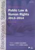 Cover of Blackstone's Statutes on Public Law and Human Rights 2013 - 2014