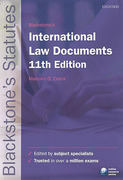 Cover of Blackstone's International Law Documents