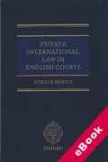 Cover of Private International Law in English Courts (eBook)